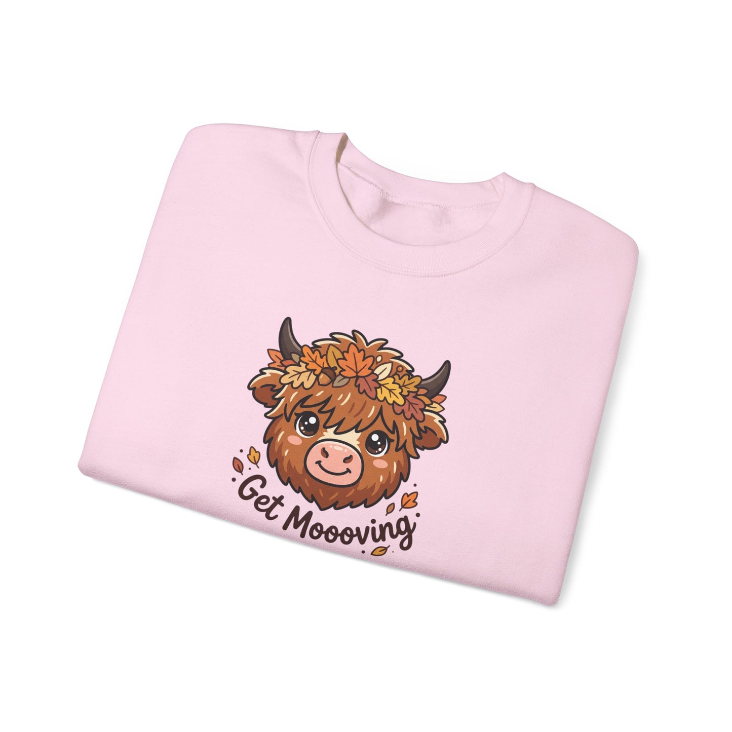 Get Moooving! Fall Highland Cow Sweatshirt