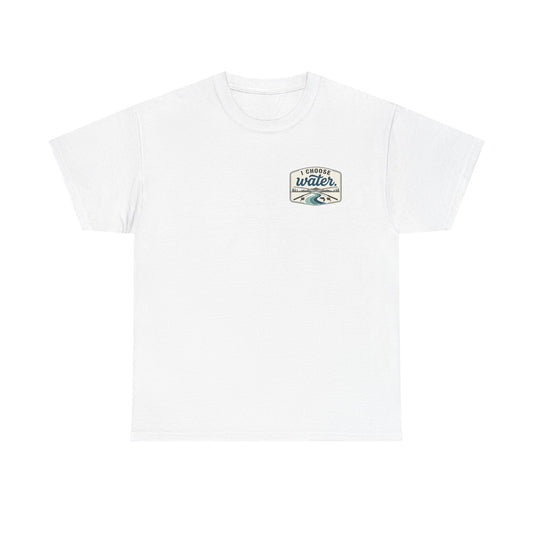 'Save Our Water' Retro Surf Badge Tee