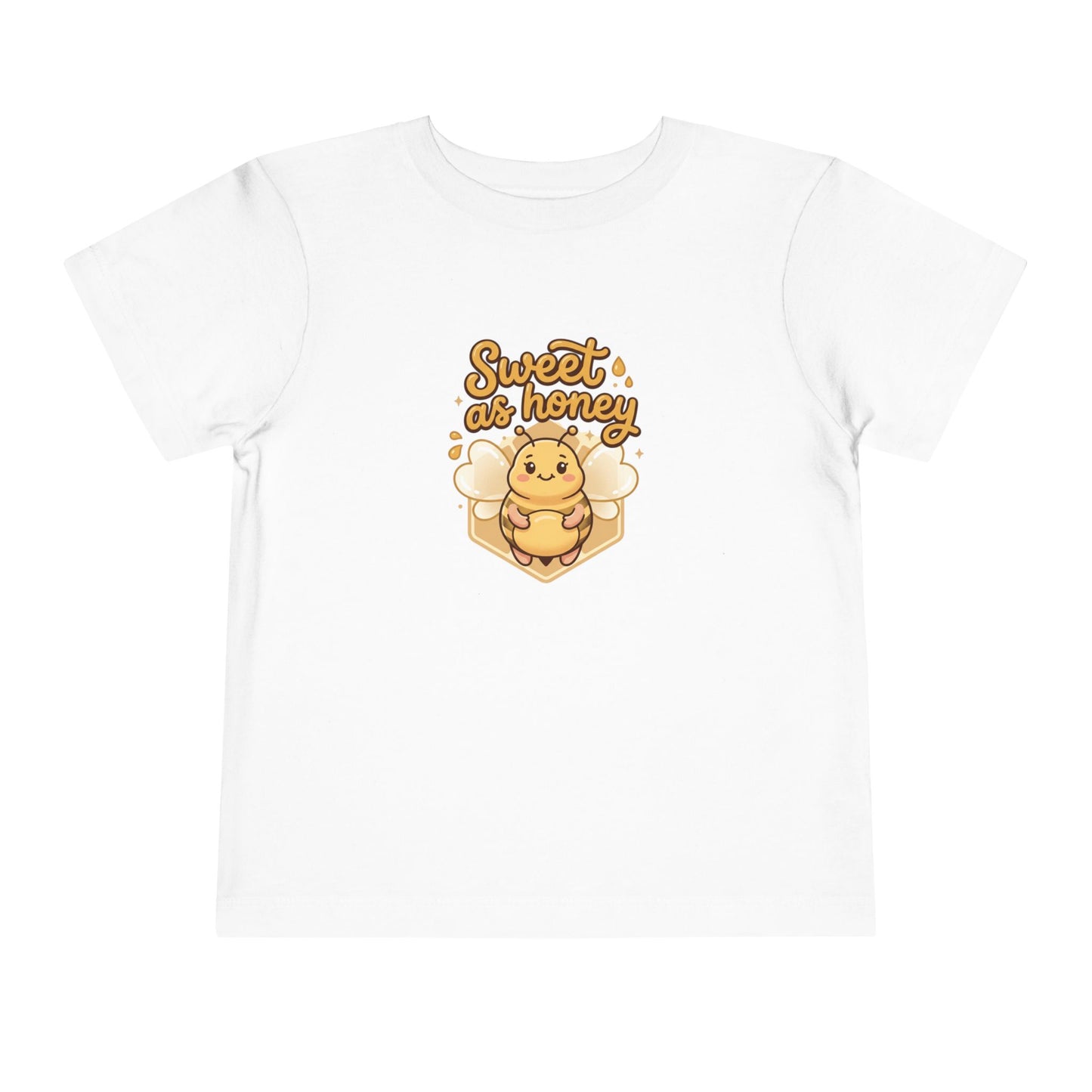 Toddler Tee — "Sweet as Honey" Cute Bee Graphic