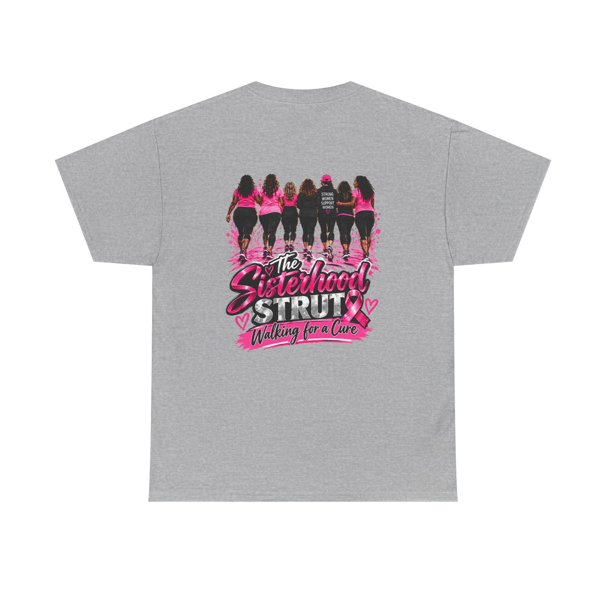 Sisterhood Strut Breast Cancer Awareness Tee