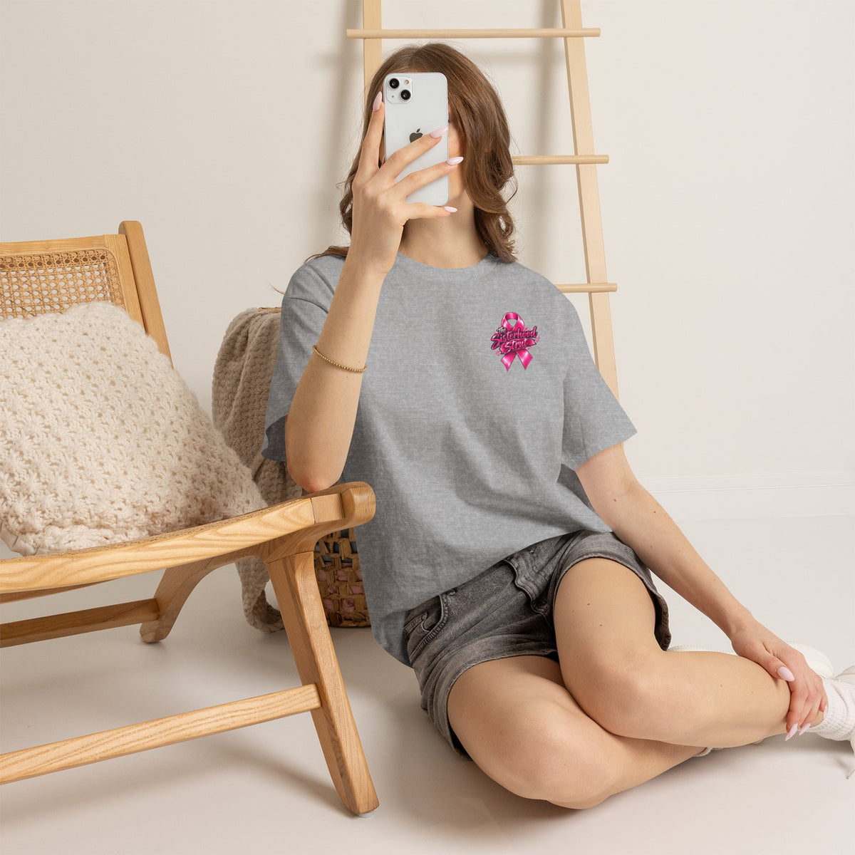 Sisterhood Strut Breast Cancer Awareness Tee