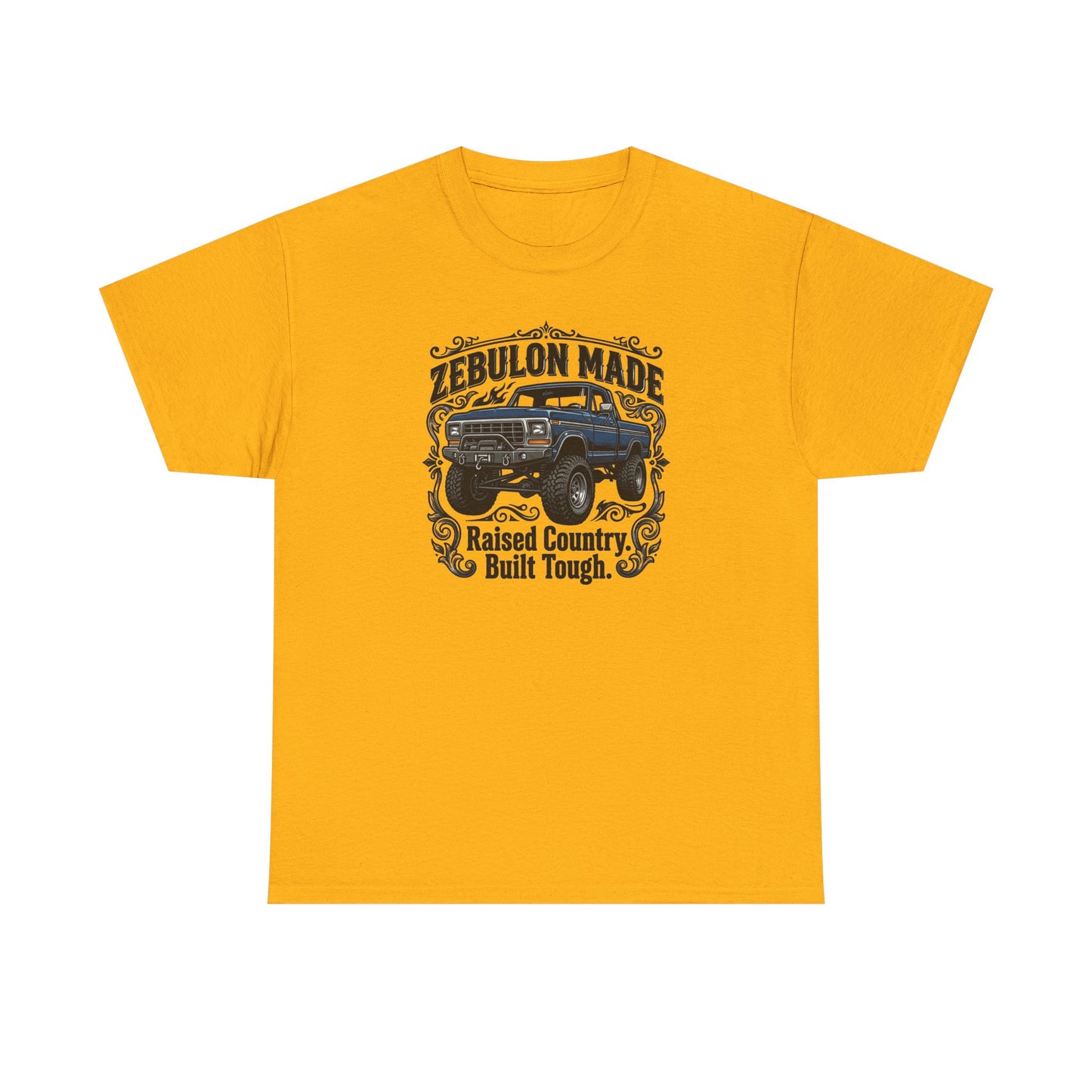 Men's T-shirt Zebulon Made Truck Tee — "Raised Country. Built Tough." Graphic T-Shirt