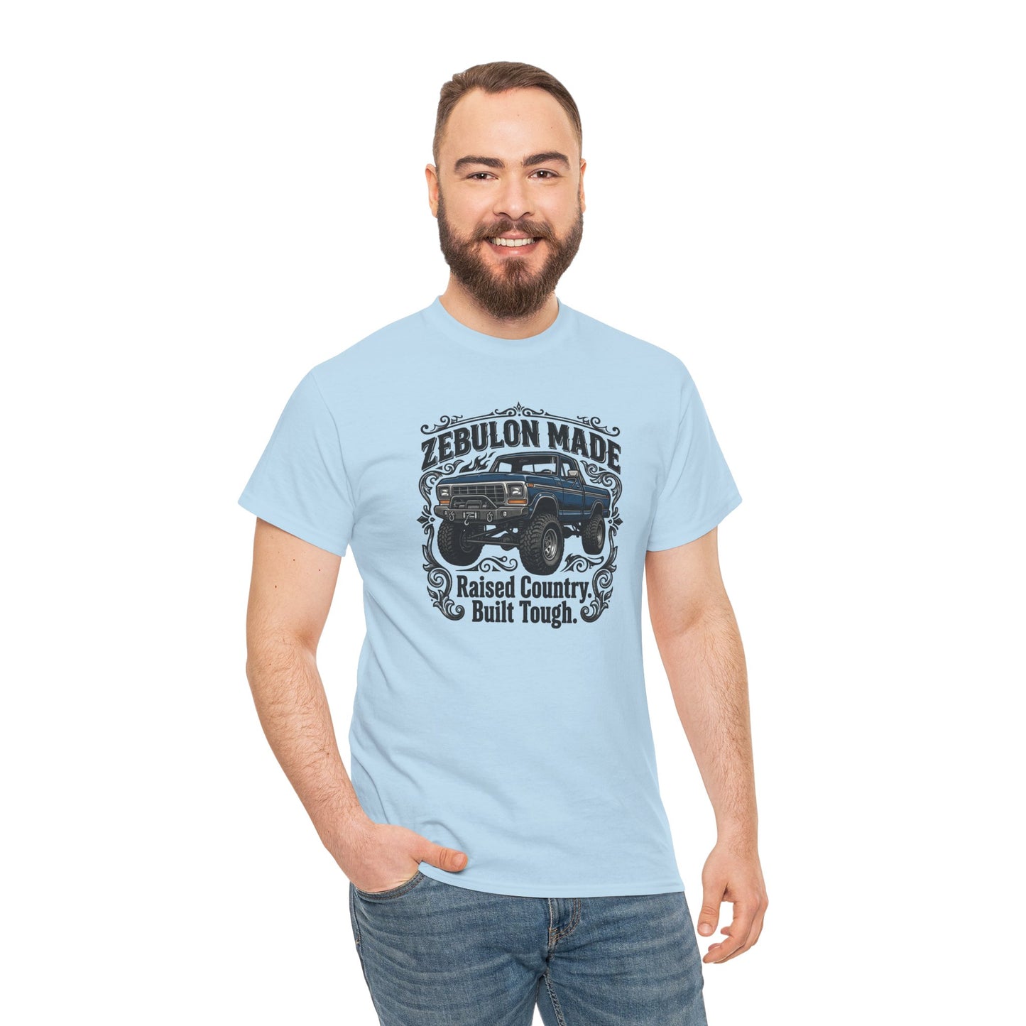 Men's T-shirt Zebulon Made Truck Tee — "Raised Country. Built Tough." Graphic T-Shirt