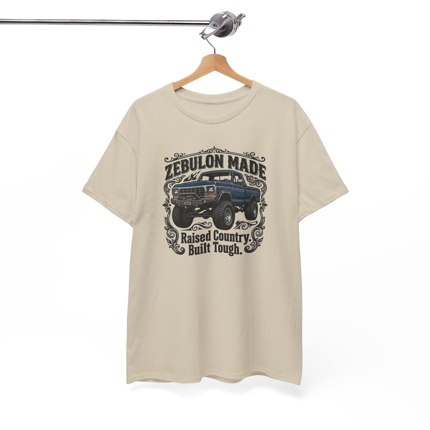 Men's T-shirt Zebulon Made Truck Tee — "Raised Country. Built Tough." Graphic T-Shirt