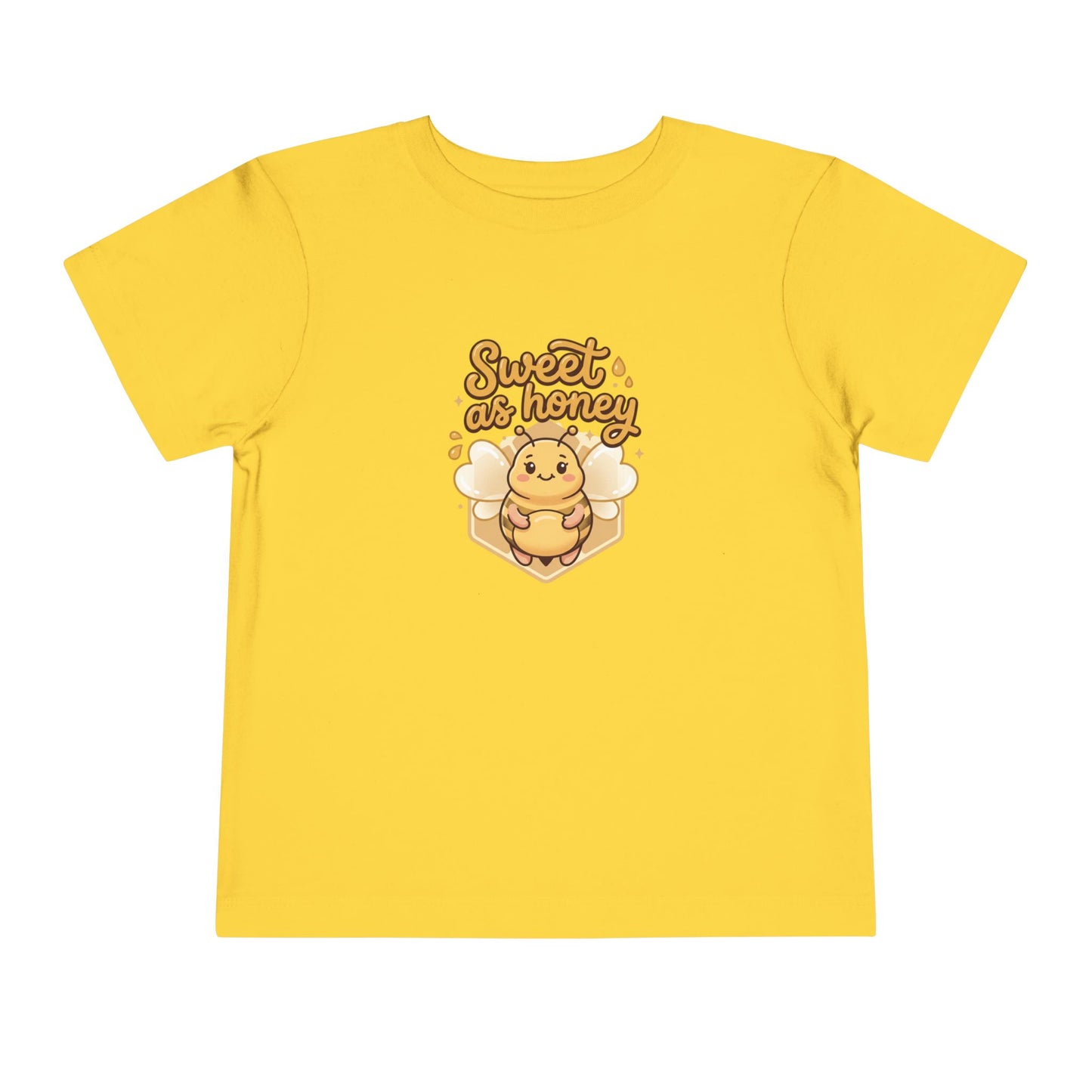Toddler Tee — "Sweet as Honey" Cute Bee Graphic