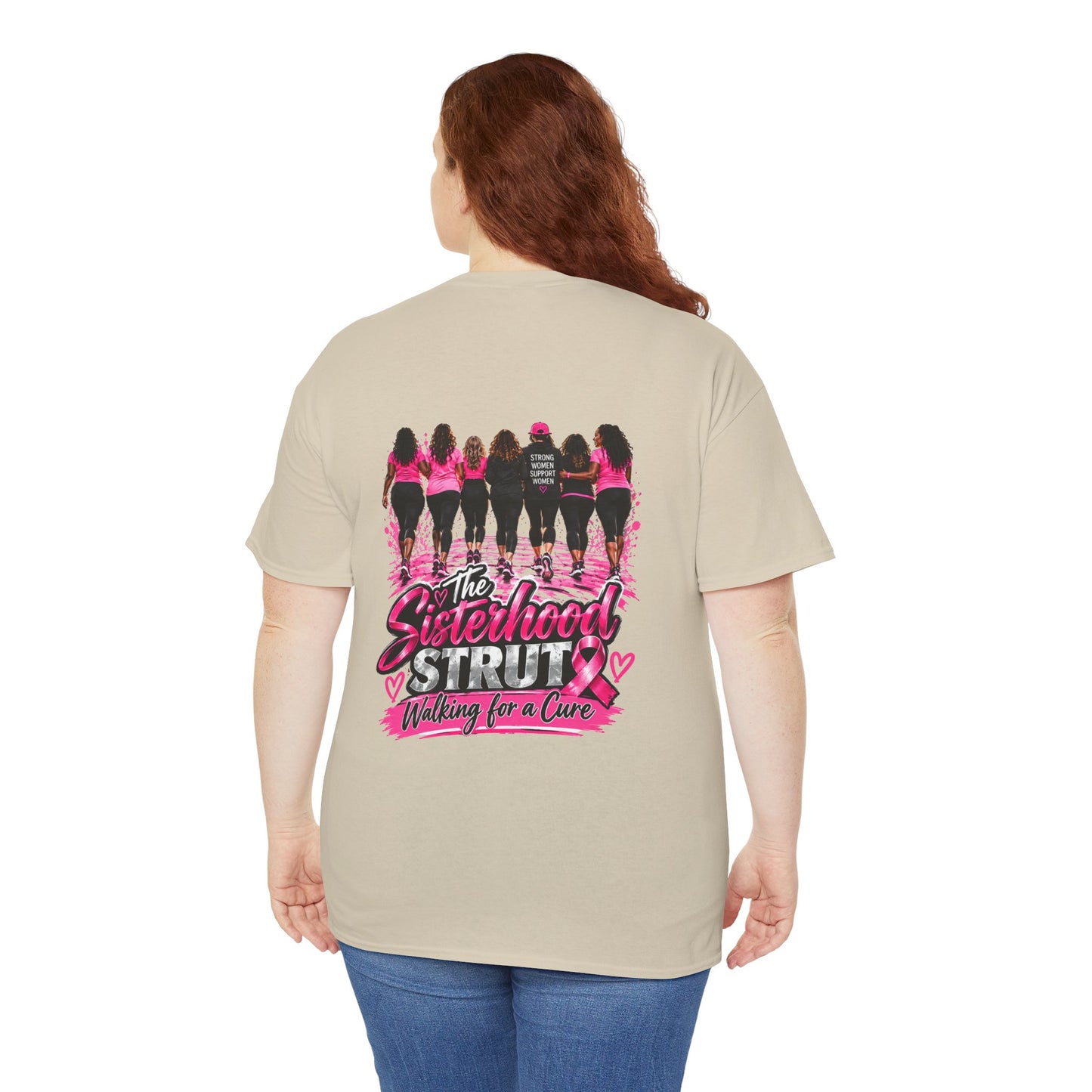 Sisterhood Strut Breast Cancer Awareness Tee