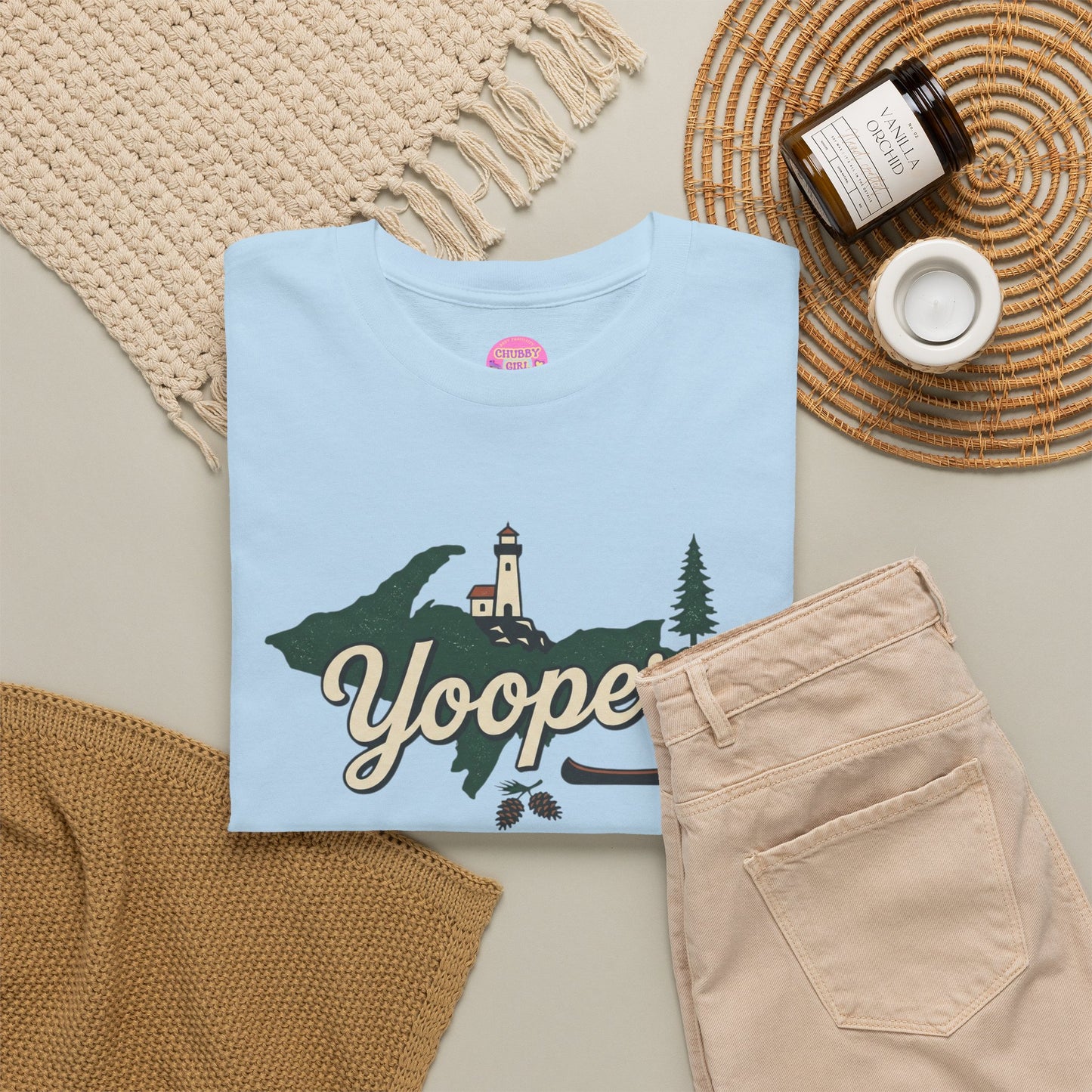 Yooper Lighthouse Tee — Michigan Upper Peninsula Souvenir T-Shirt