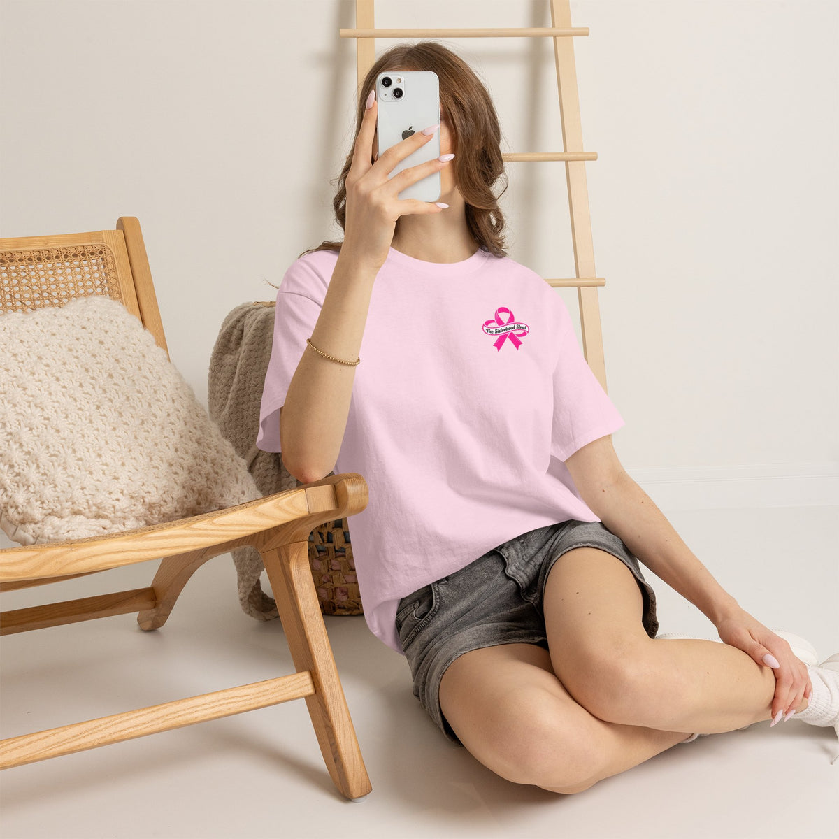 Sisterhood Strut Breast Cancer Awareness Tee