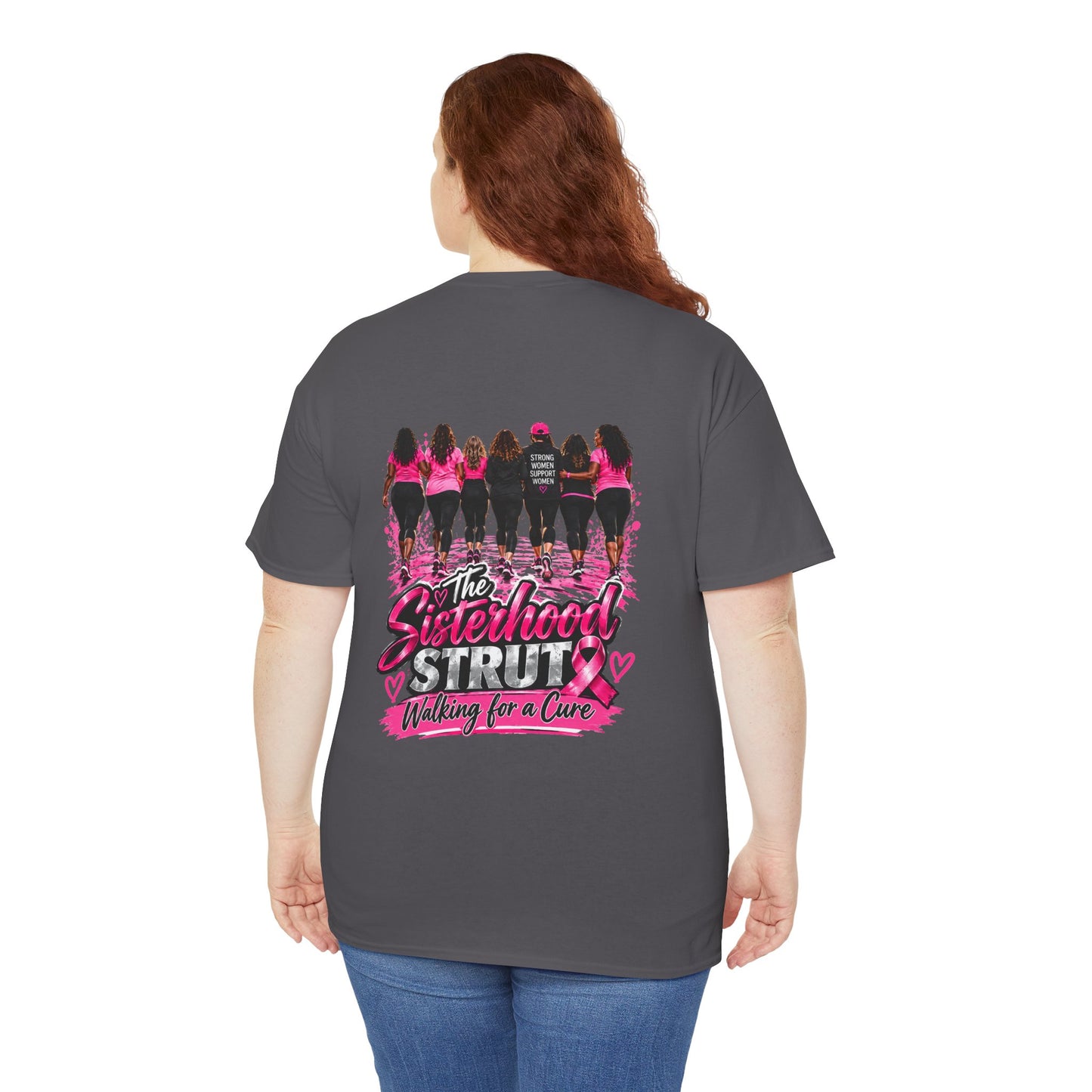 Sisterhood Strut Breast Cancer Awareness Tee