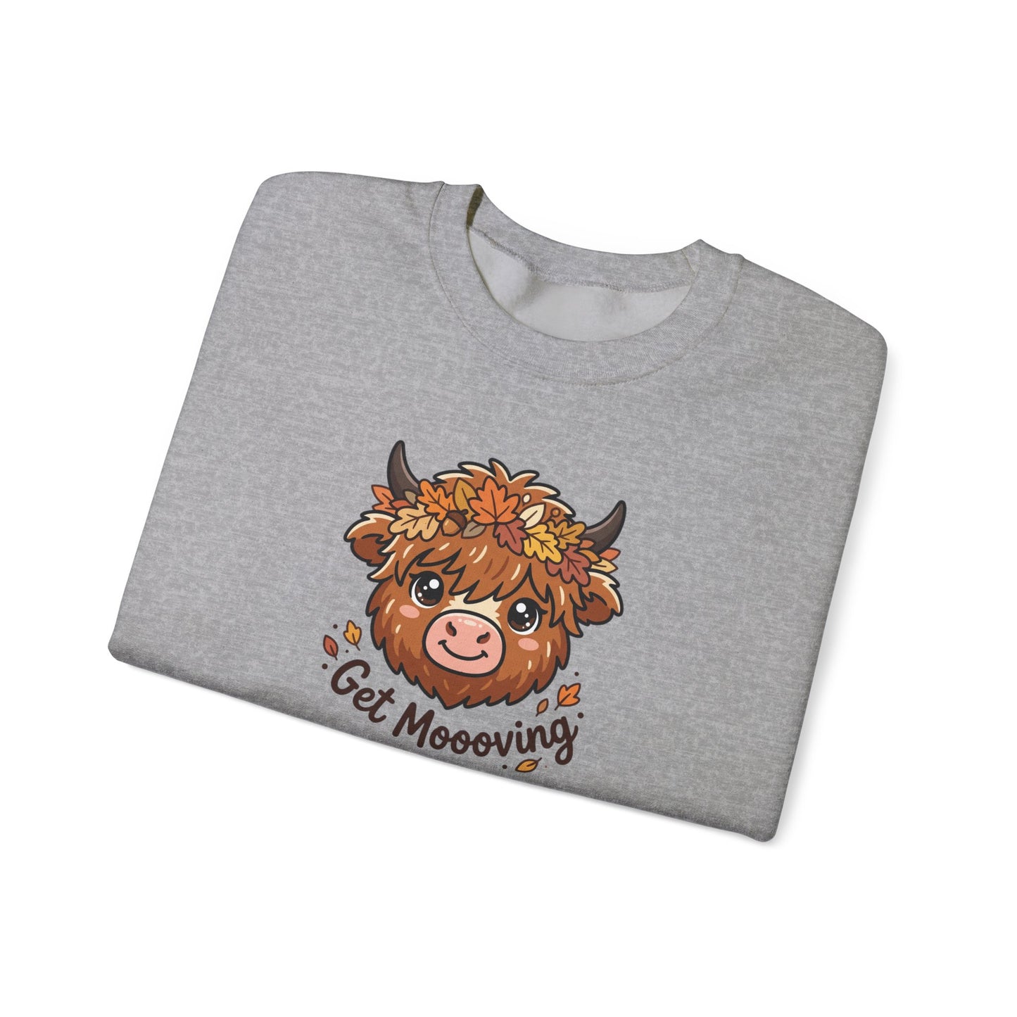 Get Moooving! Fall Highland Cow Sweatshirt