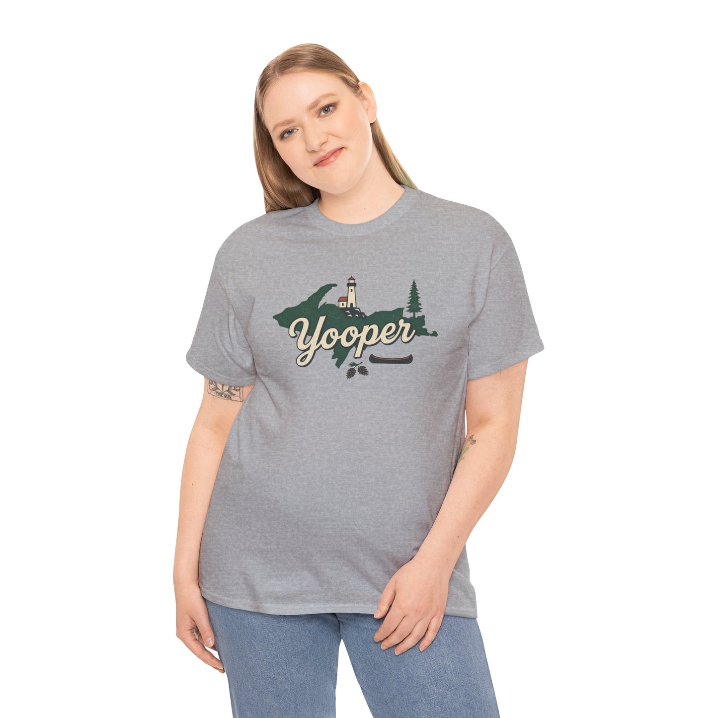 Yooper Lighthouse Tee — Michigan Upper Peninsula Souvenir T-Shirt