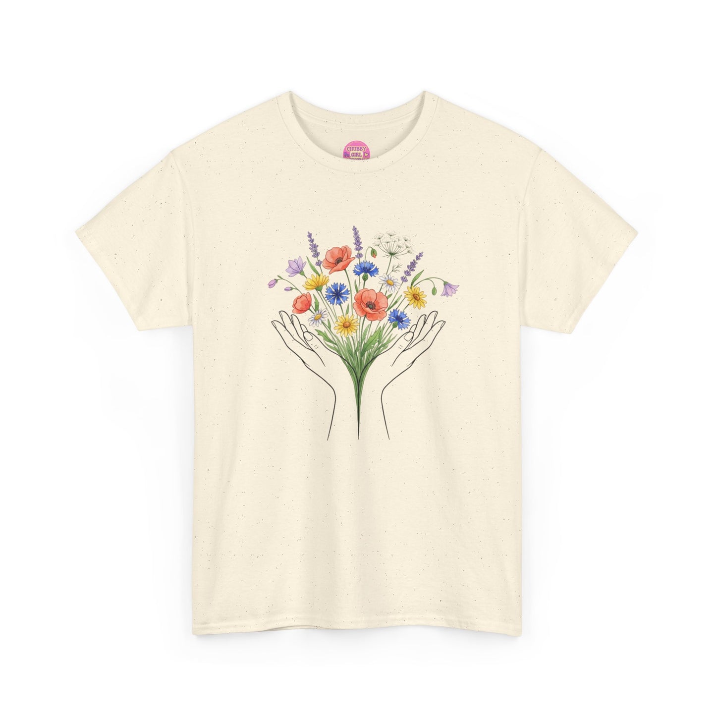Wildflower Hands Tee — Floral Hands Graphic T-Shirt