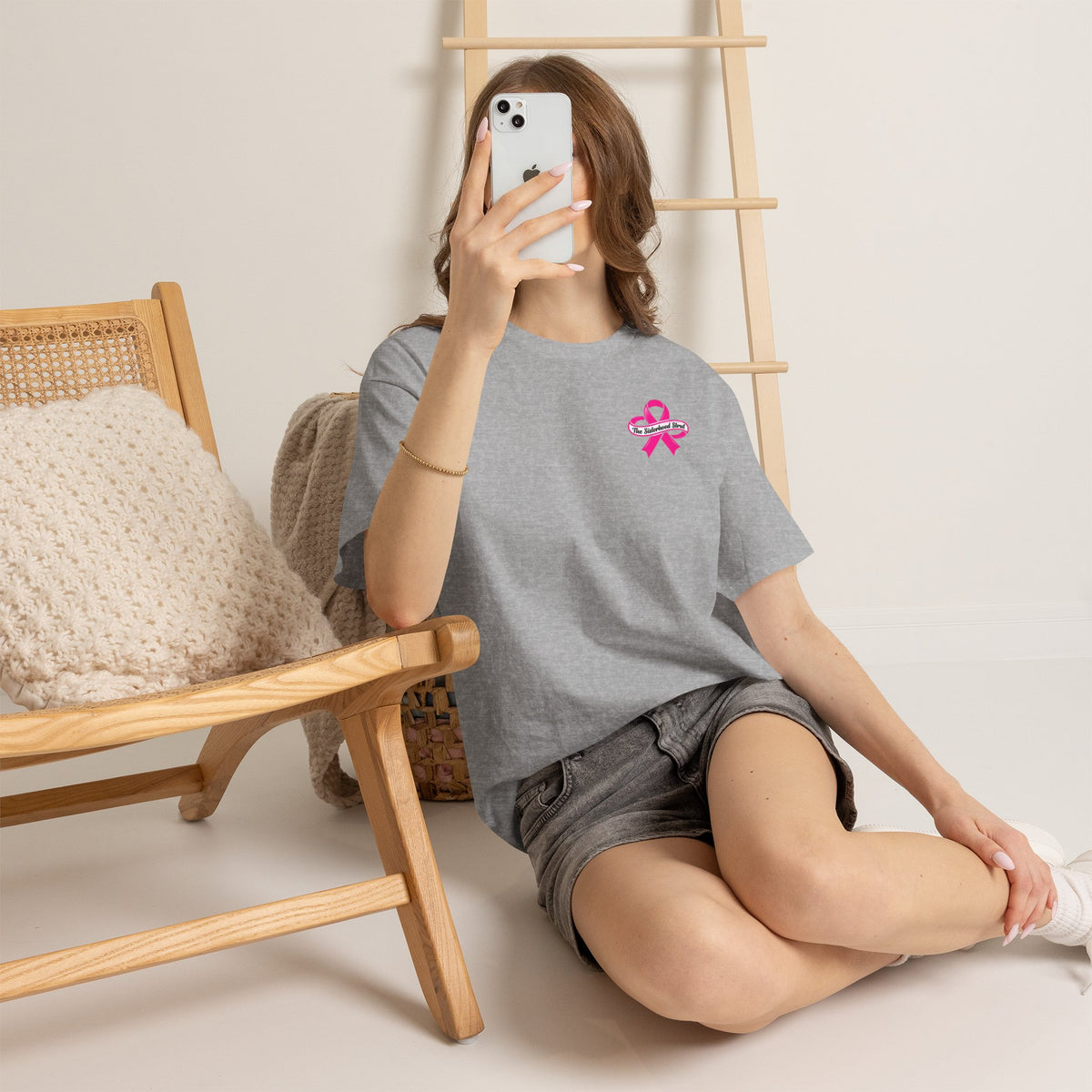 Sisterhood Strut Breast Cancer Awareness Tee
