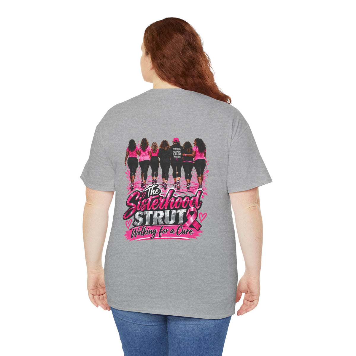 Sisterhood Strut Breast Cancer Awareness Tee
