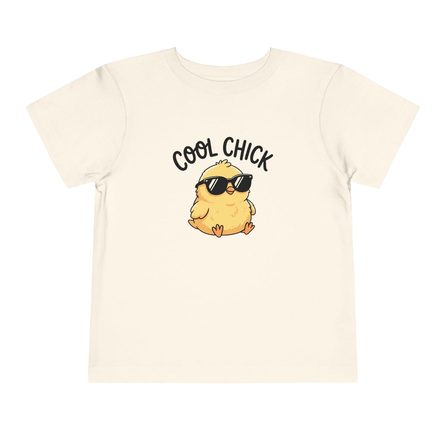 Cool Chick Toddler Tee — Cute Sunglasses Chick Graphic Shirt