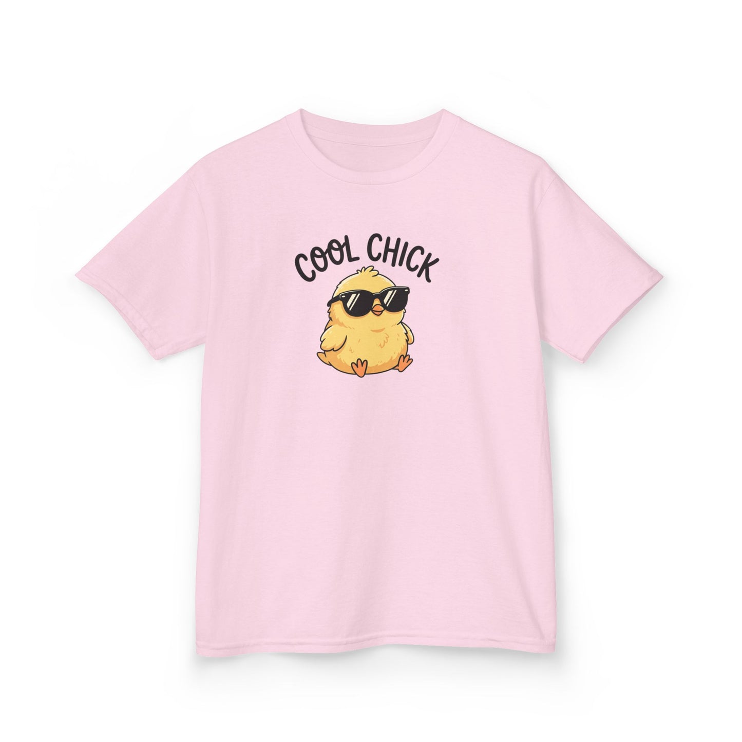 Kids T-Shirt — "Cool Chick" Sunglasses Chick Graphic Tee for Toddlers & Kids