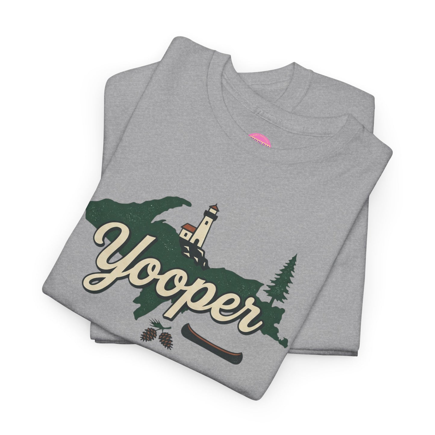 Yooper Lighthouse Tee — Michigan Upper Peninsula Souvenir T-Shirt