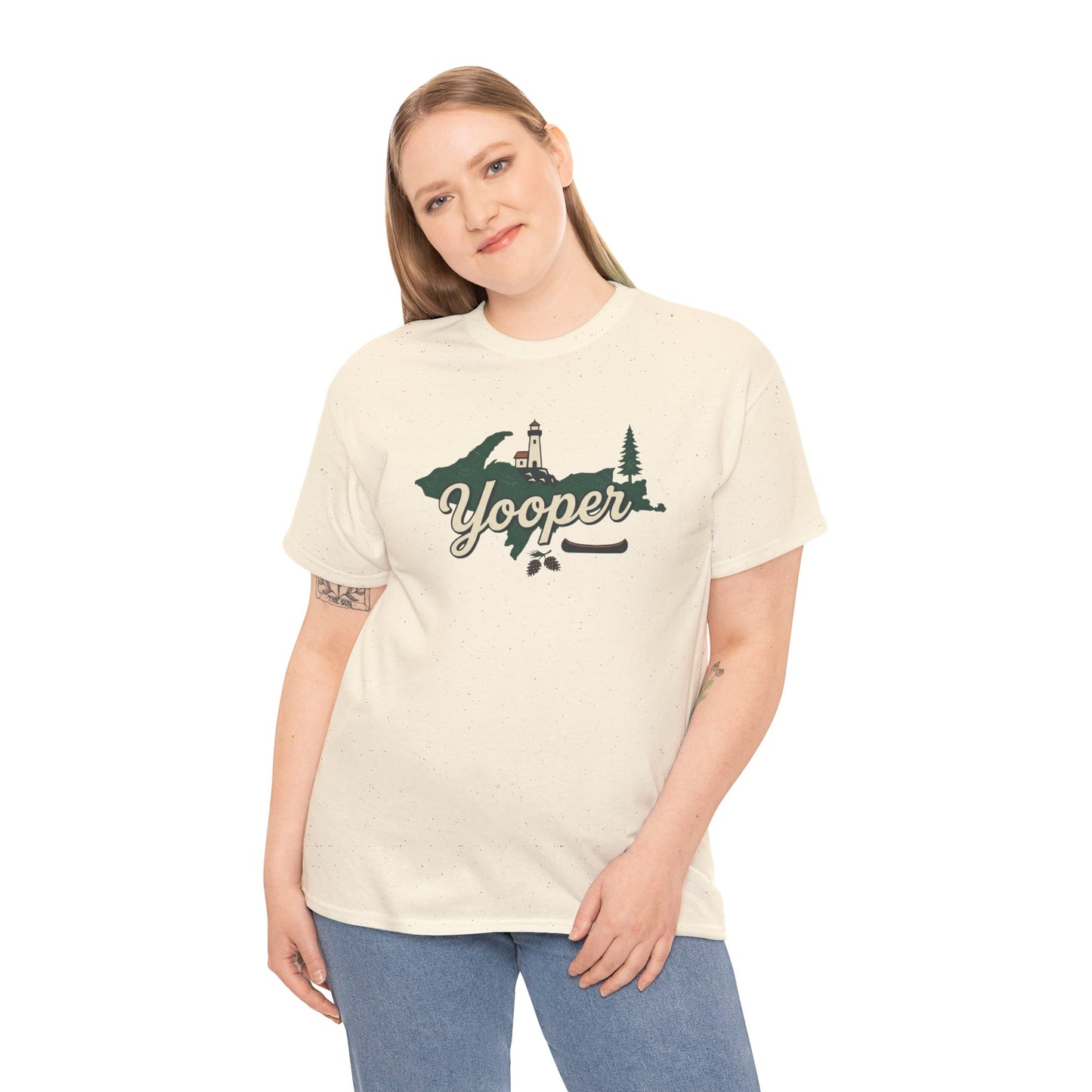 Yooper Lighthouse Tee — Michigan Upper Peninsula Souvenir T-Shirt