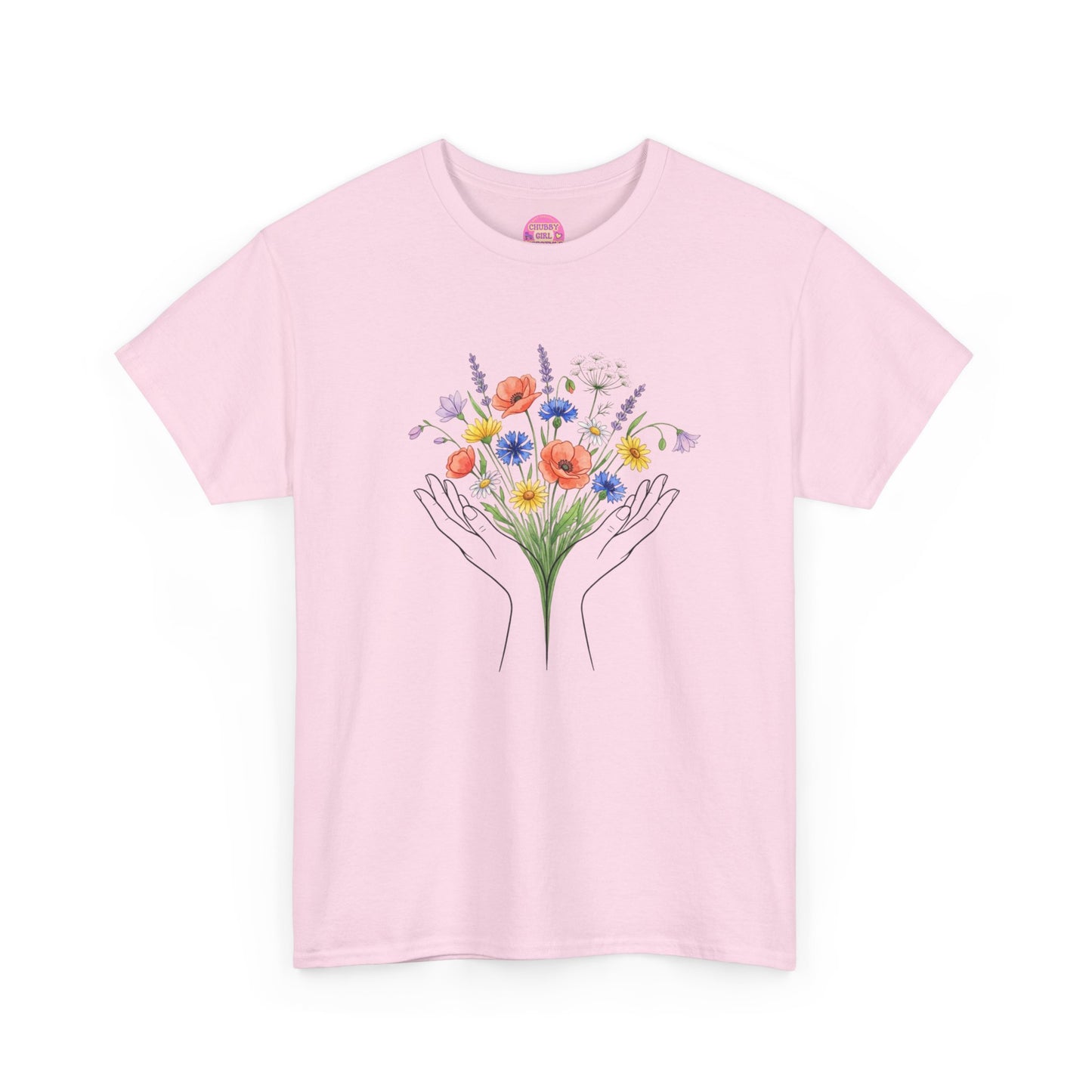 Wildflower Hands Tee — Floral Hands Graphic T-Shirt