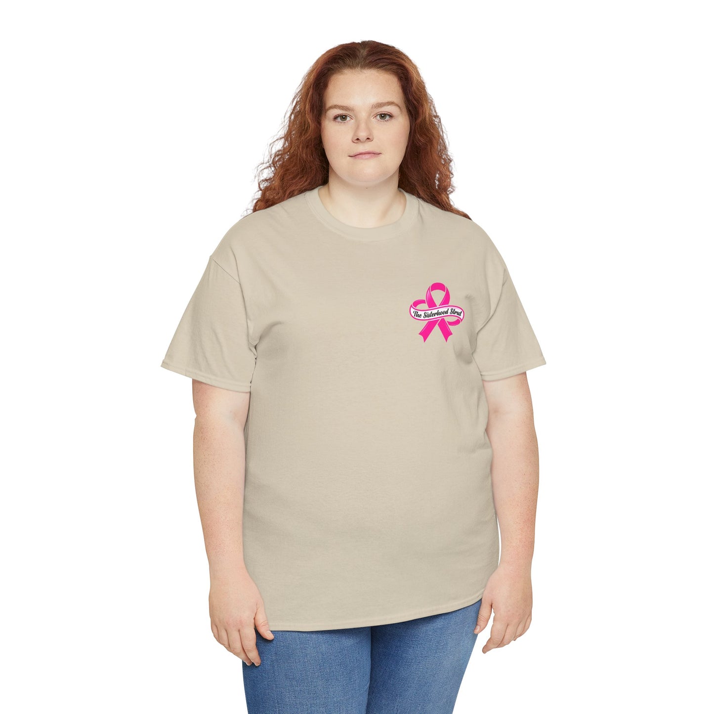 Sisterhood Strut Breast Cancer Awareness Tee