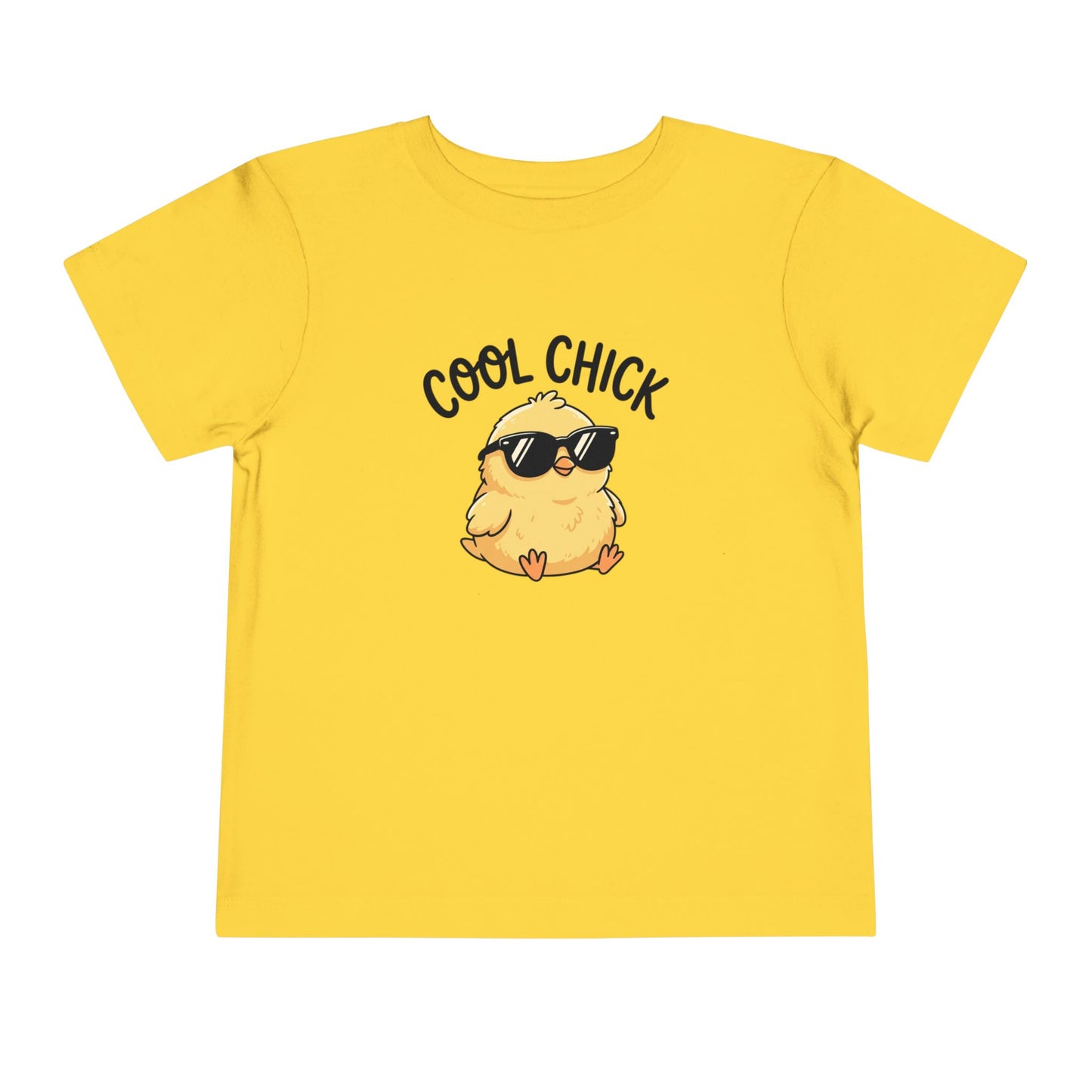 Cool Chick Toddler Tee — Cute Sunglasses Chick Graphic Shirt