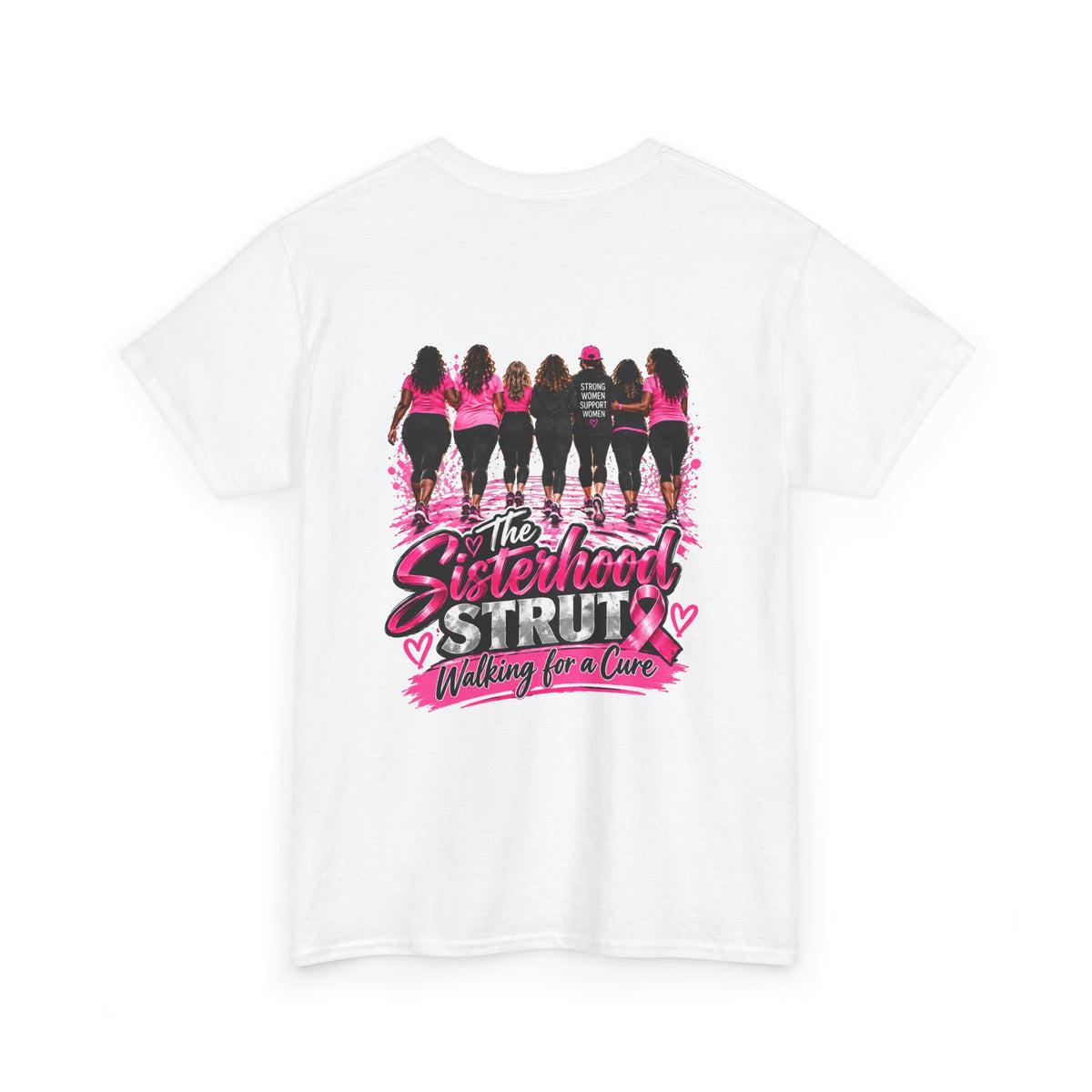 Sisterhood Strut Breast Cancer Awareness Tee