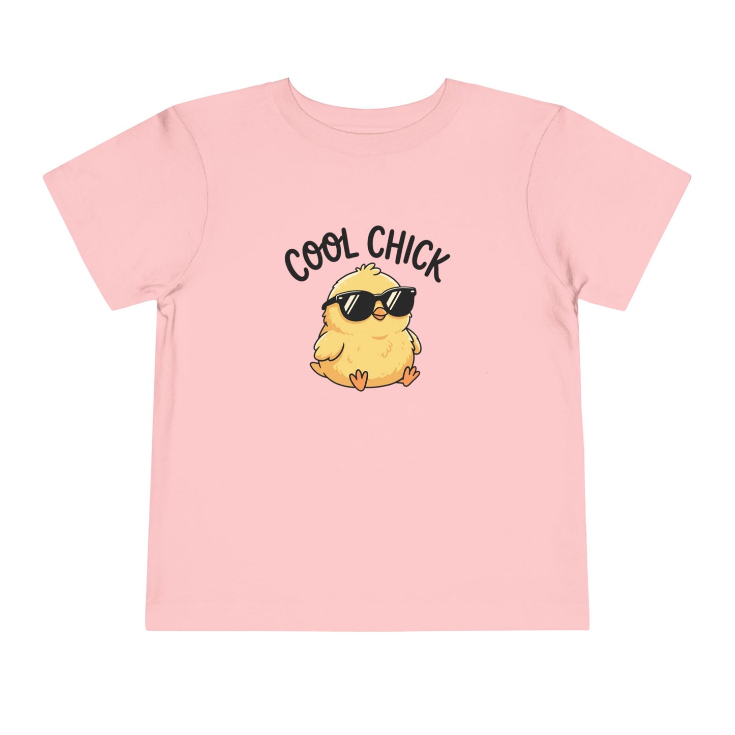 Cool Chick Toddler Tee — Cute Sunglasses Chick Graphic Shirt