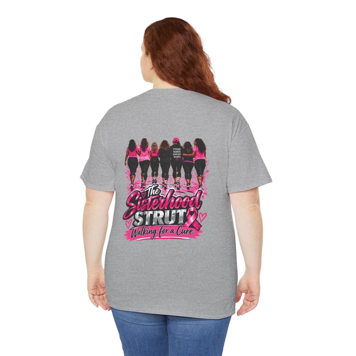 Sisterhood Strut Breast Cancer Awareness Tee