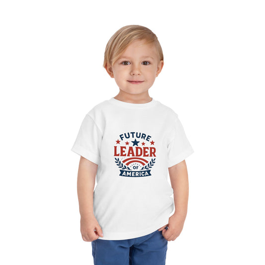 Future Leader of America Toddler Tee — Patriotic Kids Short Sleeve Shirt