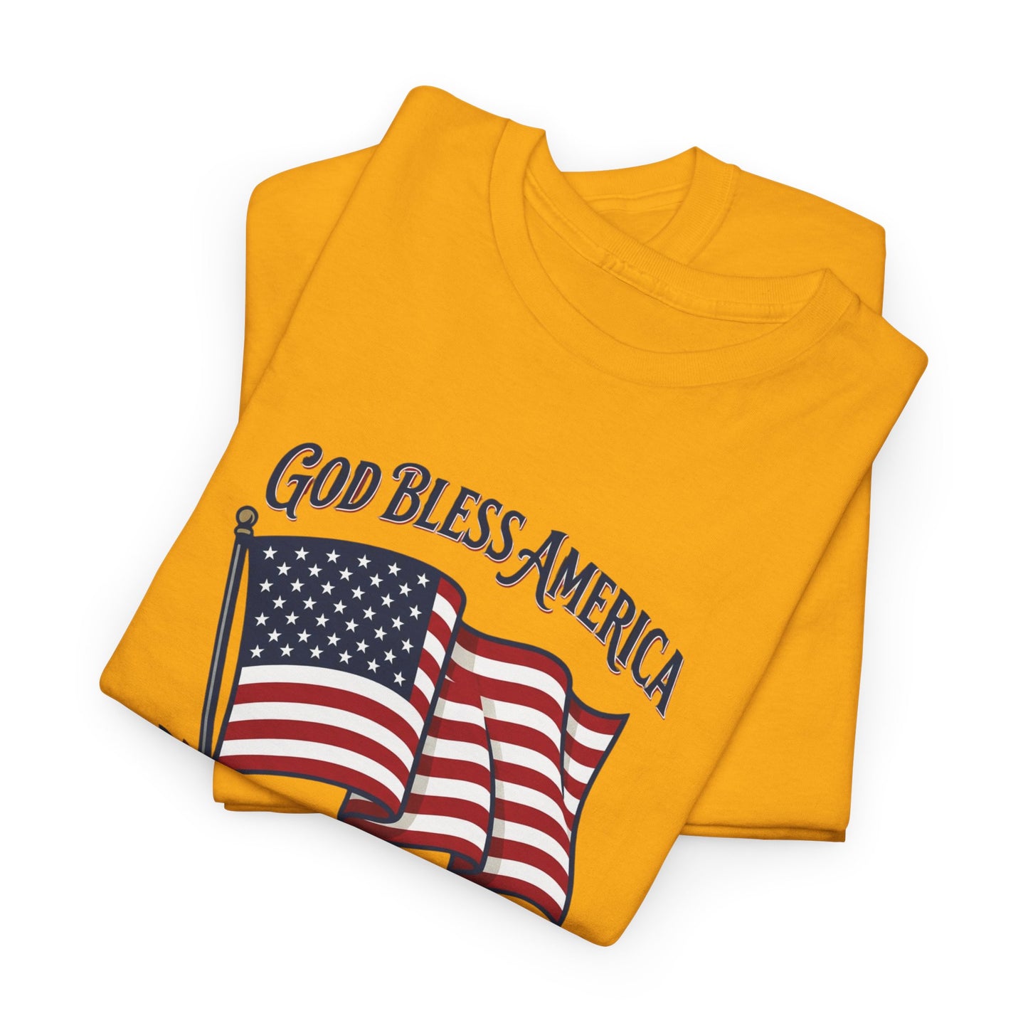 T-Shirt — "God Bless America" Flag Tee | Patriotic 4th of July Shirt